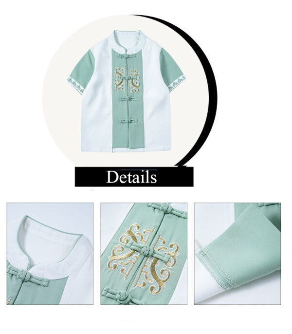 China Hanfu for Student Team Uniform Customize Logo Chinese Style Boy Girl's Hanfu Short Sleeve Prince & Princess - Image 12