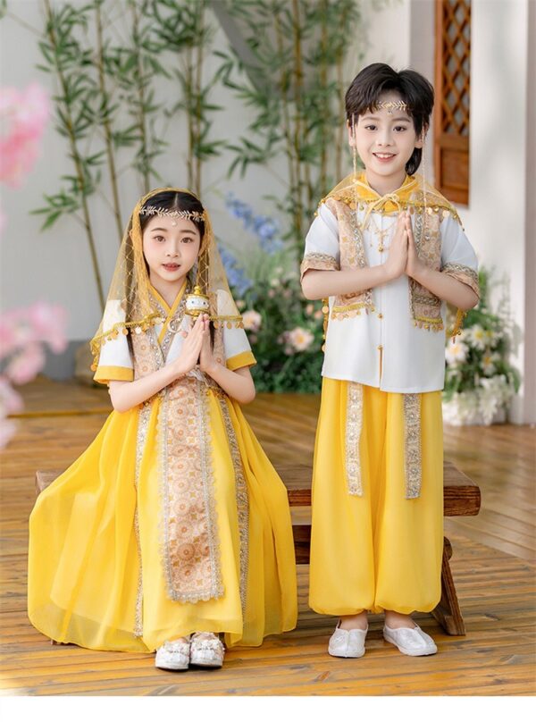 The Uygur ethnic group clothing for customize name student team performance dress - Image 7