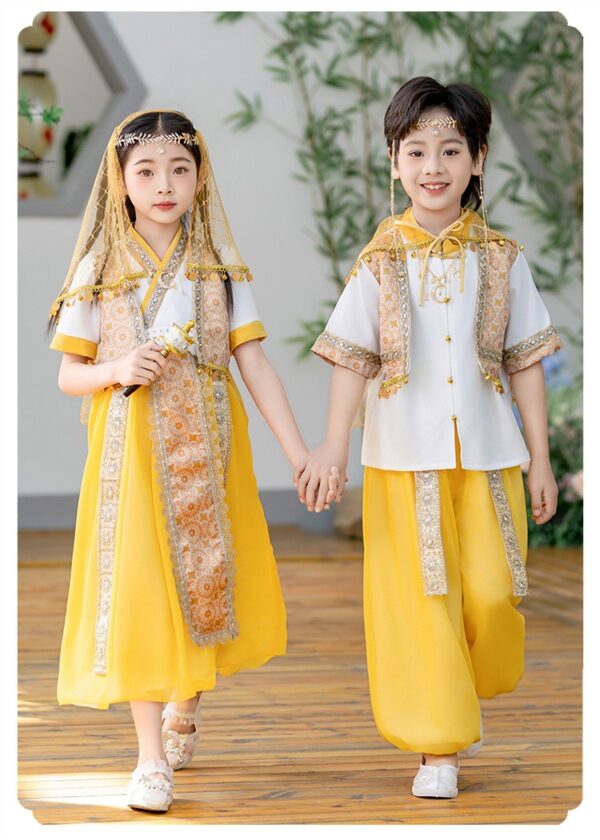 The Uygur ethnic group clothing for customize name student team performance dress - Image 8