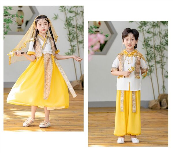 The Uygur ethnic group clothing for customize name student team performance dress - Image 9