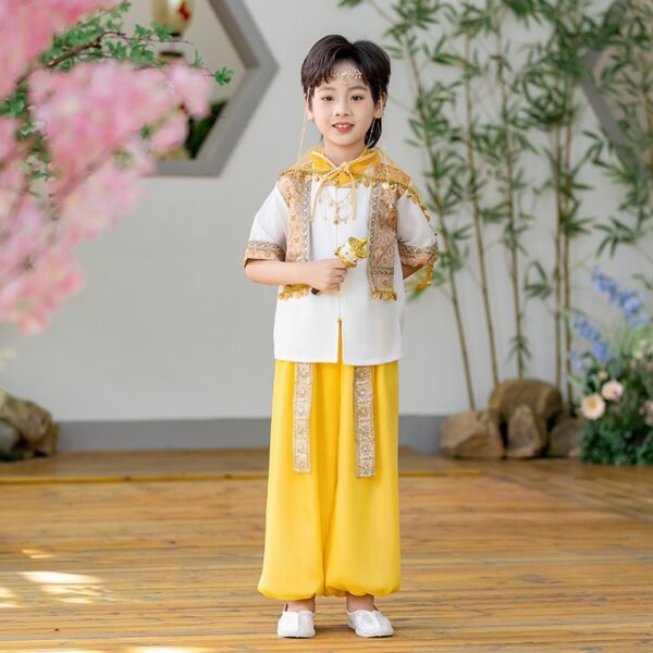 The Uygur ethnic group clothing for customize name student team performance dress - Image 5