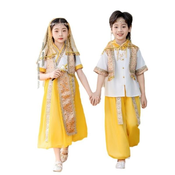 The Uygur ethnic group clothing for customize name student team performance dress - Image 2