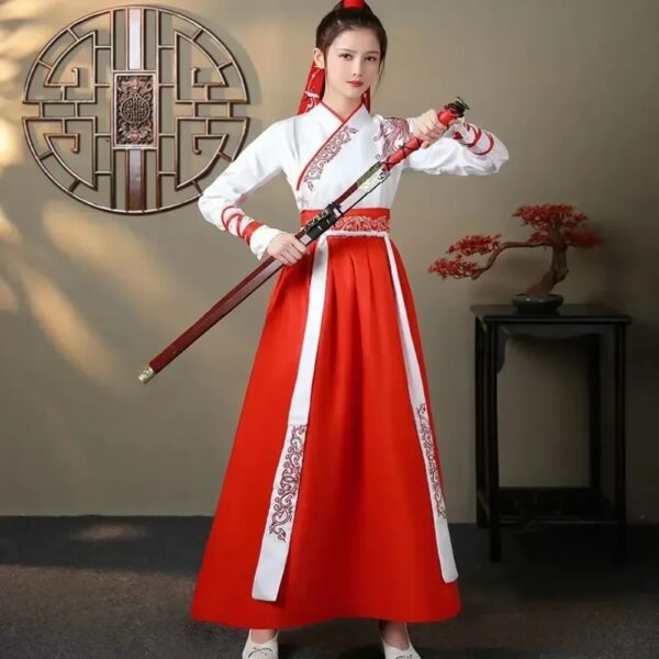 Chinese Hanfu Dress Women Clothing Vintage Ethnic Style Fashion Clothes Elegant Streetwear Casual Chinese Traditional Dress Men - Image 2