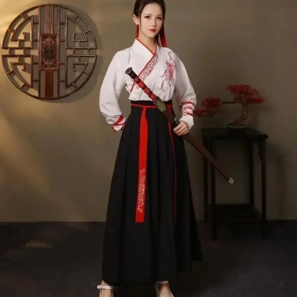 Chinese Hanfu Dress Women Clothing Vintage Ethnic Style Fashion Clothes Elegant Streetwear Casual Chinese Traditional Dress Men - Image 5