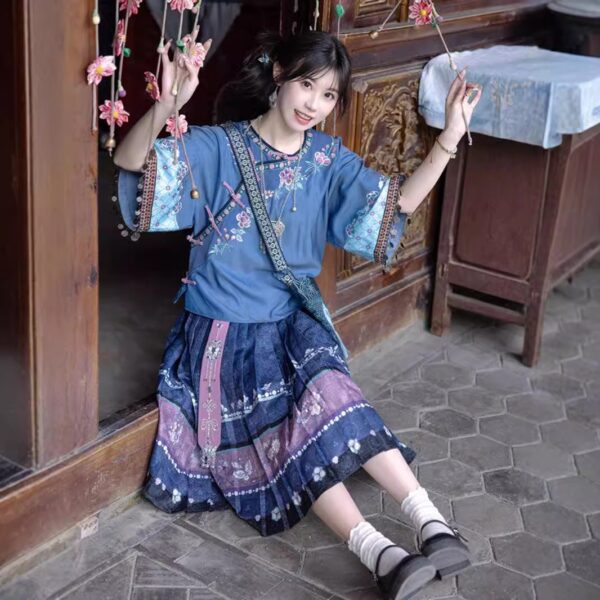New Ethnic Minority Clothing Women's Traditional Miao Clothing Chinese Hanfu Dress - Image 7