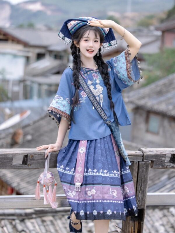 New Ethnic Minority Clothing Women's Traditional Miao Clothing Chinese Hanfu Dress - Image 5